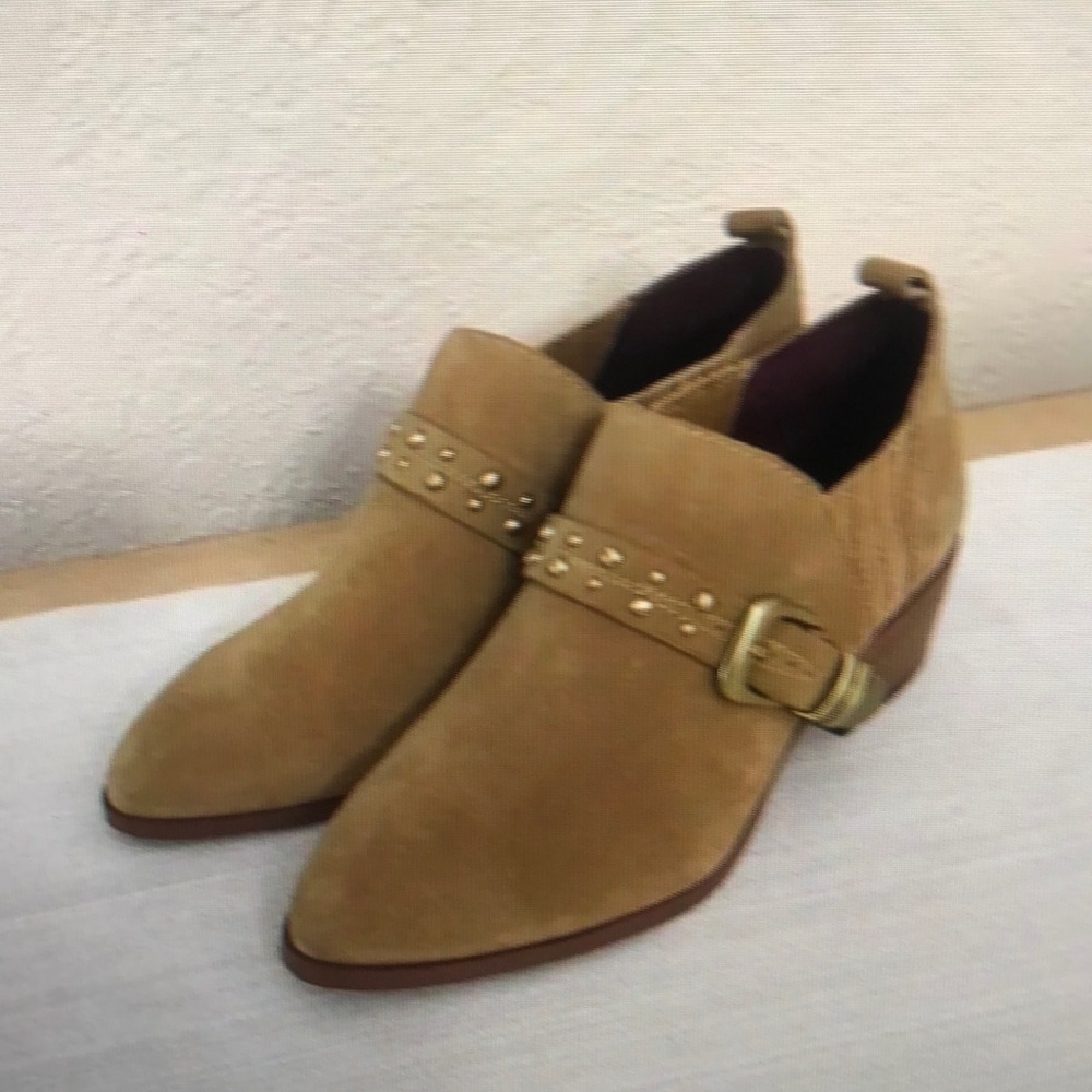 Tan Suede Women's Ankle Boots